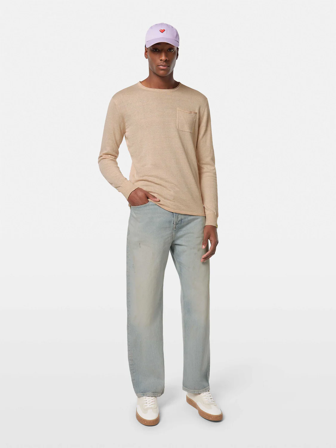 Linen-Blend Jumper