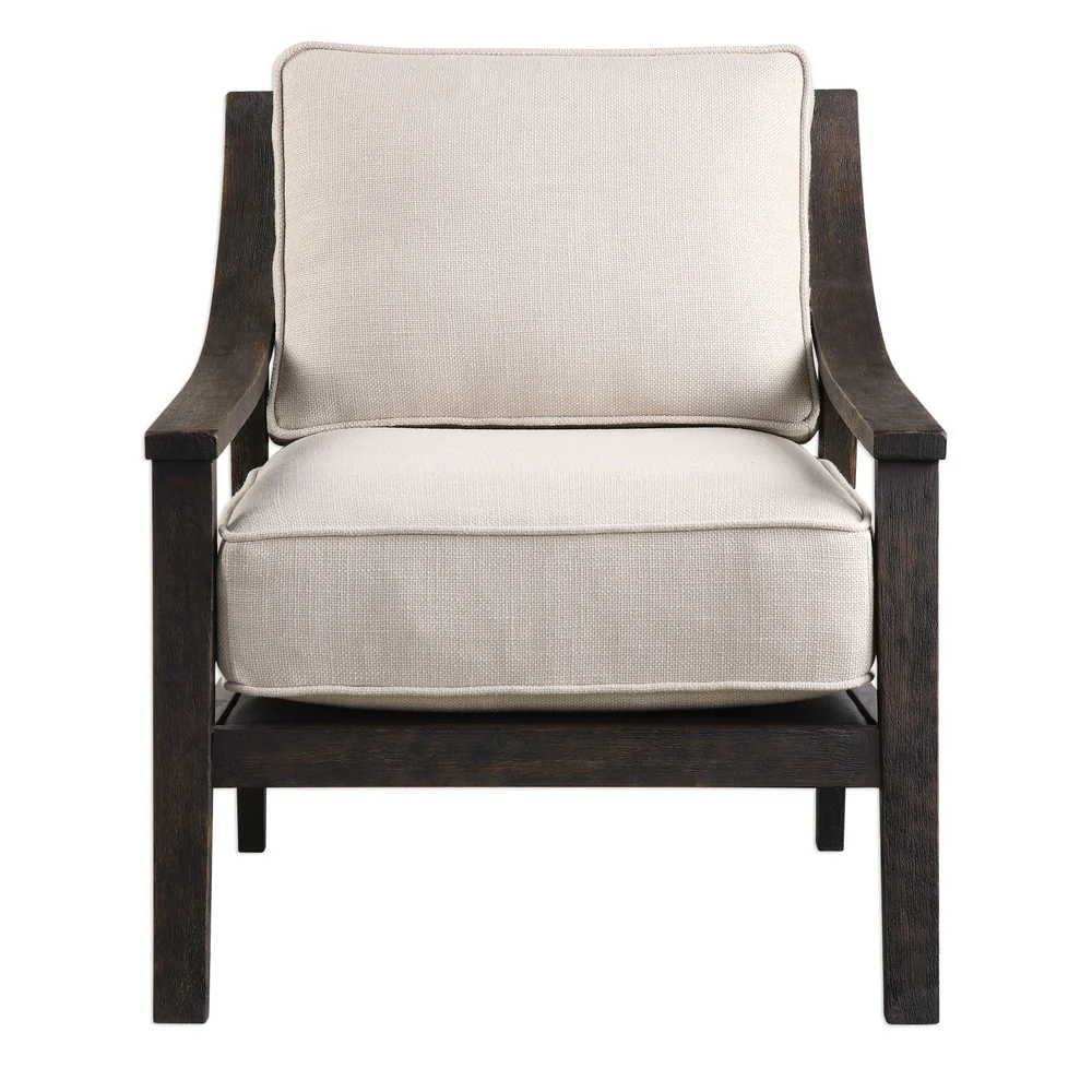 Uttermost Lyle Rich Walnut Accent Chair