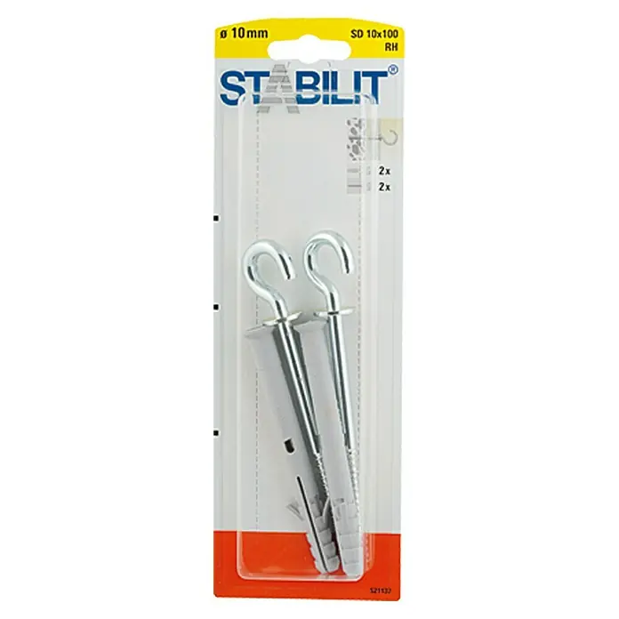 DYBEL STABILIT M/SKRUEKROG 100 X 10 MM 2 STK.