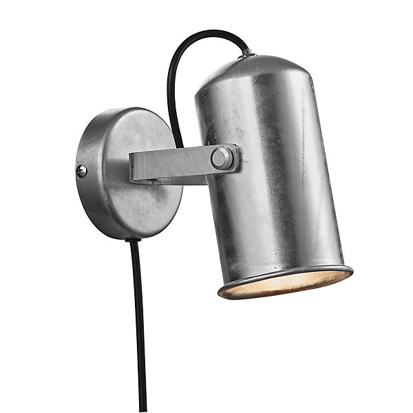 Applique en acier galvanisé Galva E27 25W IP20 ⌀9cm Nordlux