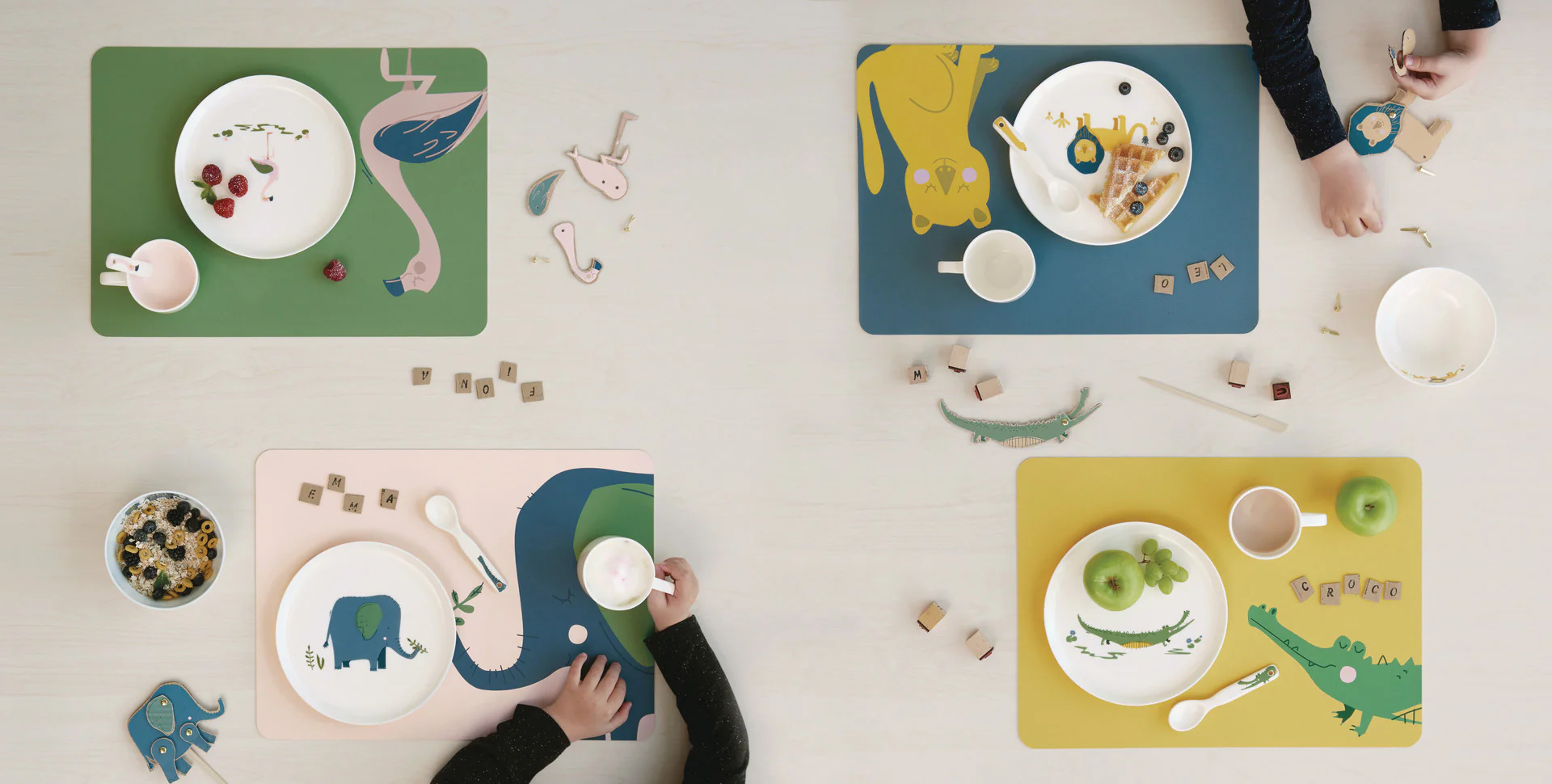kindertischset, emma elefant