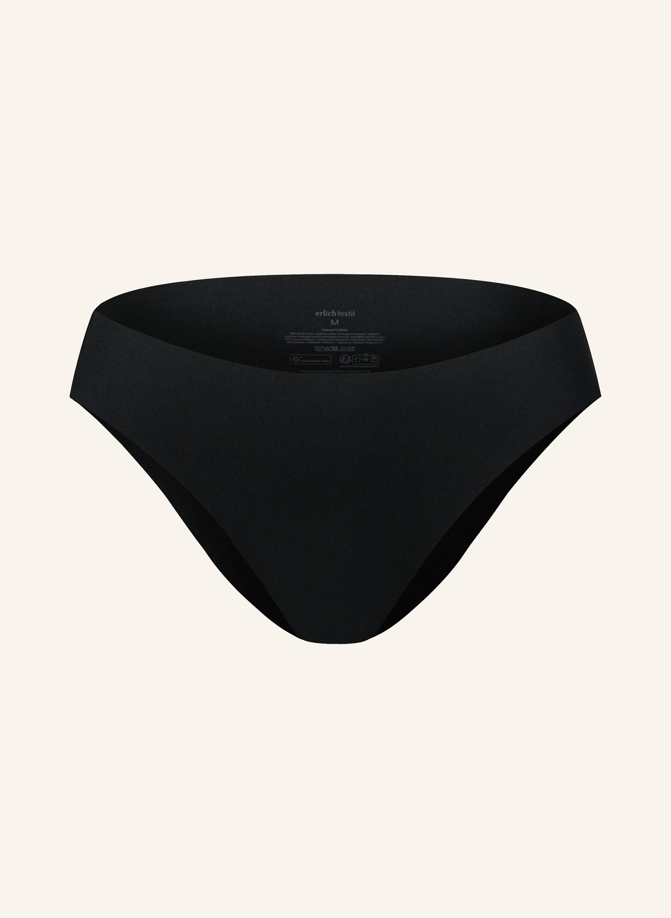 erlich textil Casual Cotton Brazil Slip mit Baumwolle (aus kontrolliert biologischem Anbau) - nahtlose Kanten