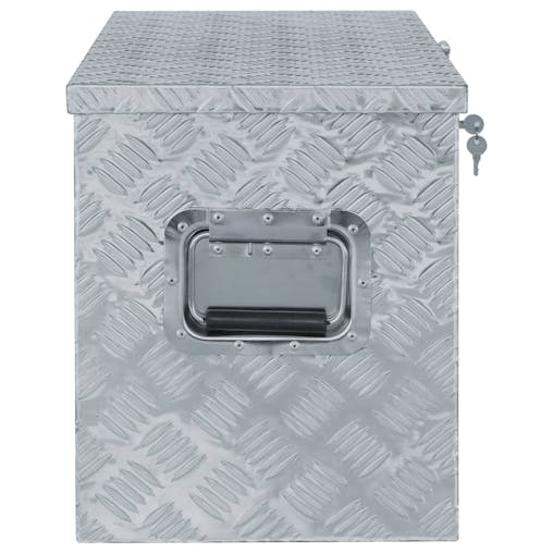 NNEVL Aluminium Box 90.5x35x40 cm Silver