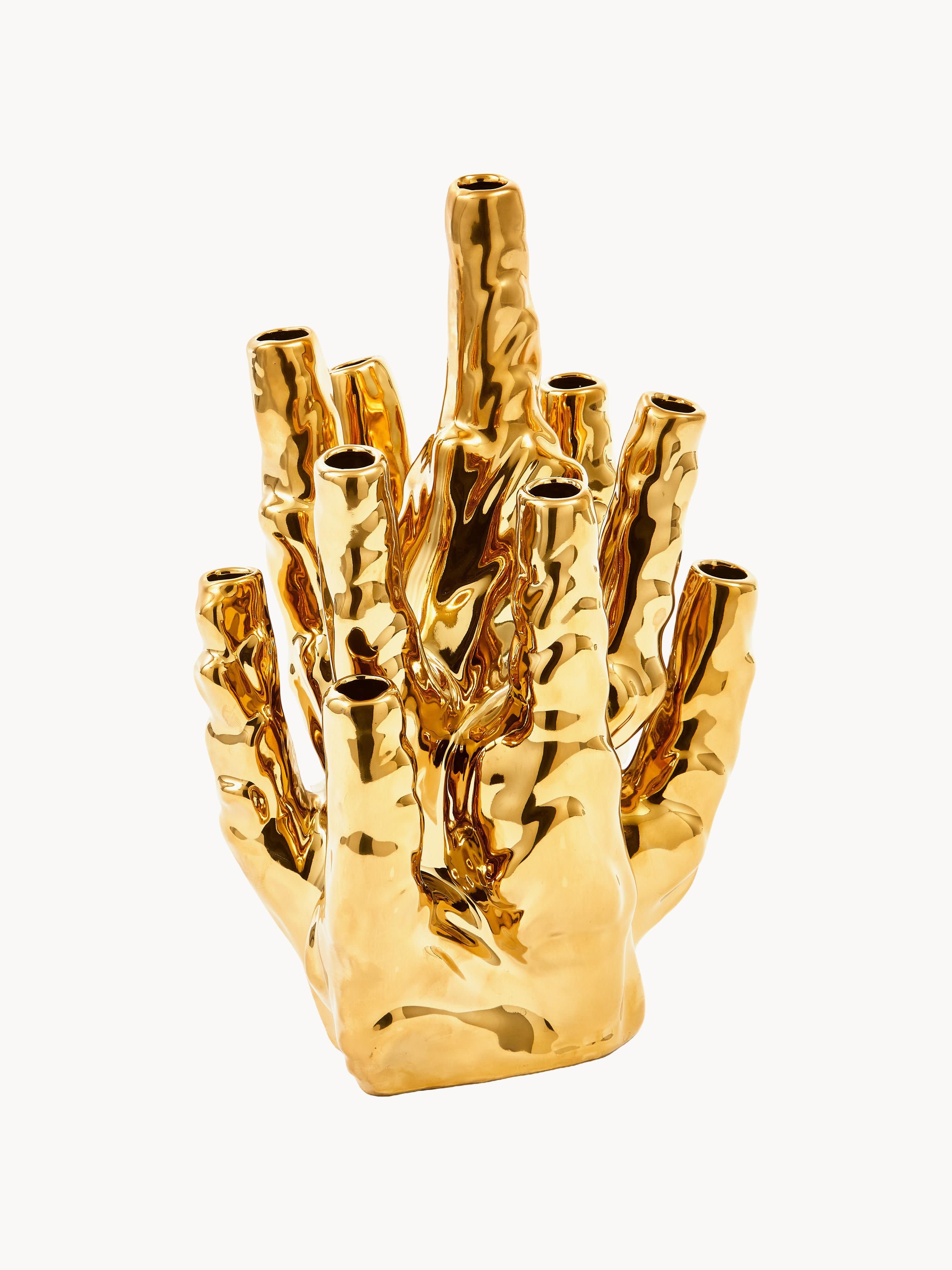 Handgefertigte Vase Coral Reef, H 35 cm