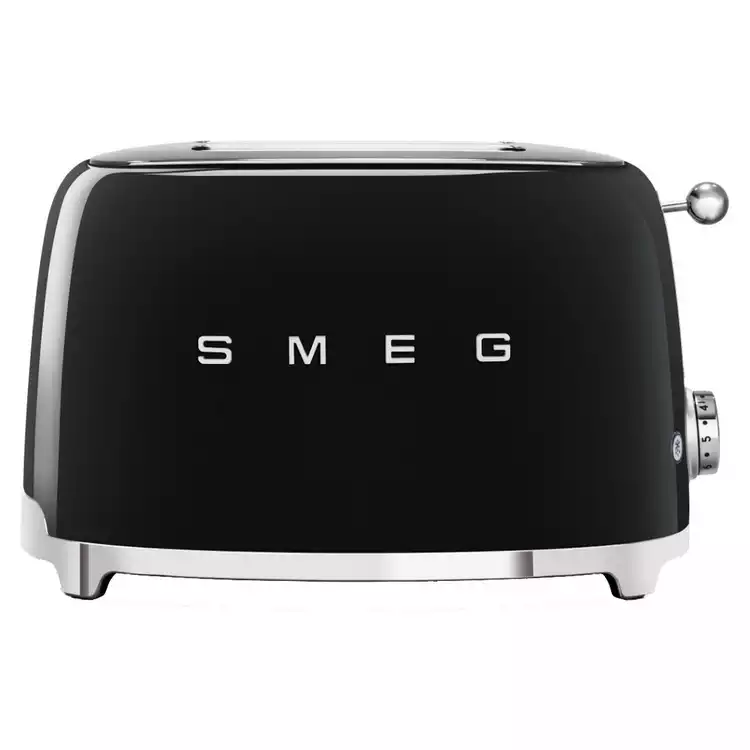 Smeg TSF01BLUK 50's Style Retro 2 Slice Toaster - Black