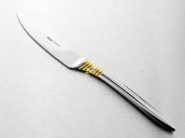 Komplet sztućców 24 cz. na 6 osób Hisar - Mamba Gold (4.0/3.0mm) złocone