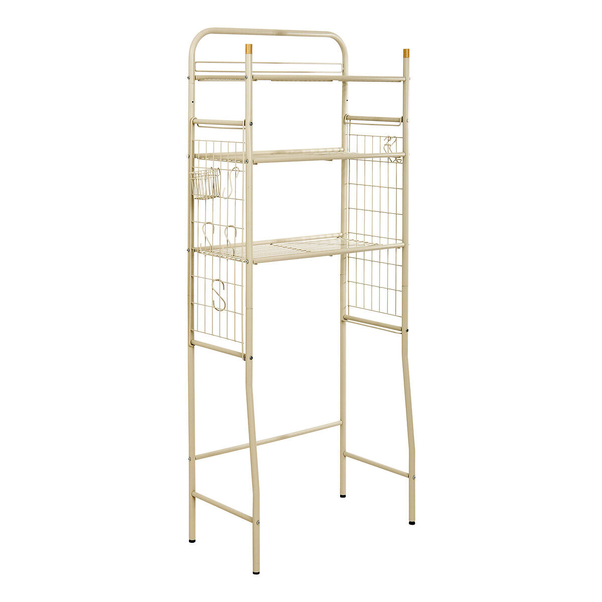 Estante bege para máquina de lavar