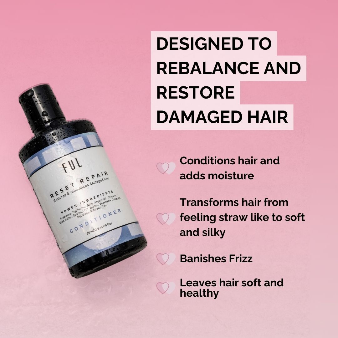FUL Reset Repair Conditioner 250ml – Deep Treatment for Dry, Damaged or Curly Hair - Nourish & Detangle