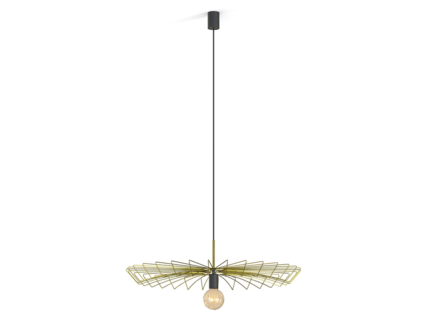 Lampa wisząca Umbrella stalowa złota