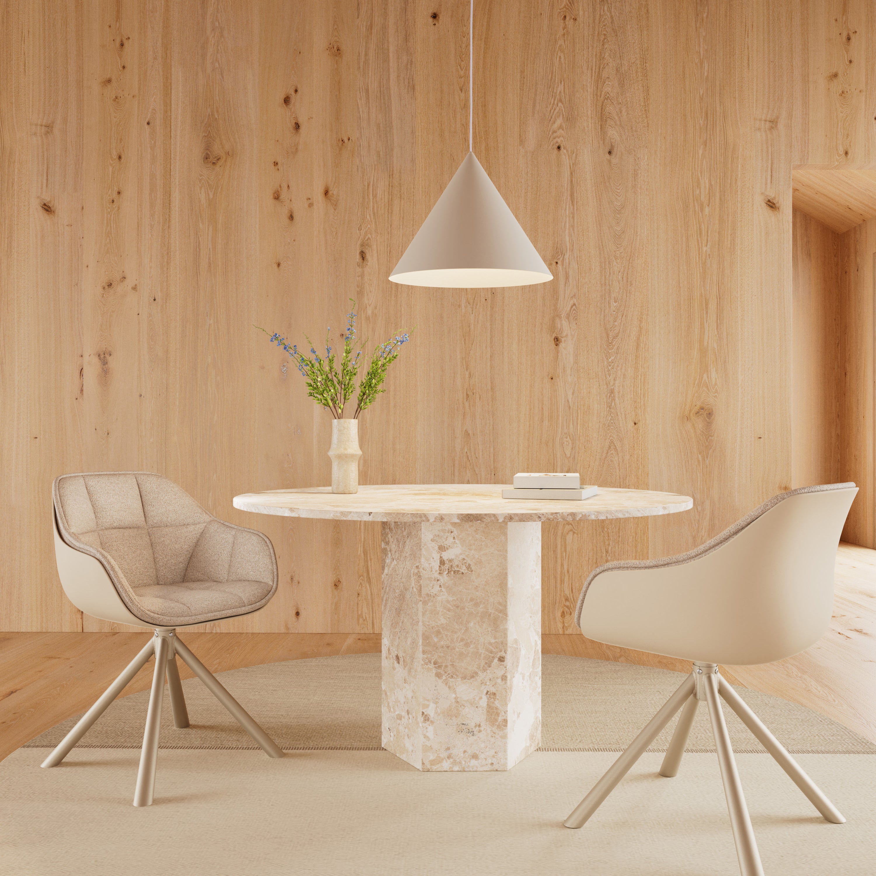 by fonQ Veya Eetkamerstoel - Beige