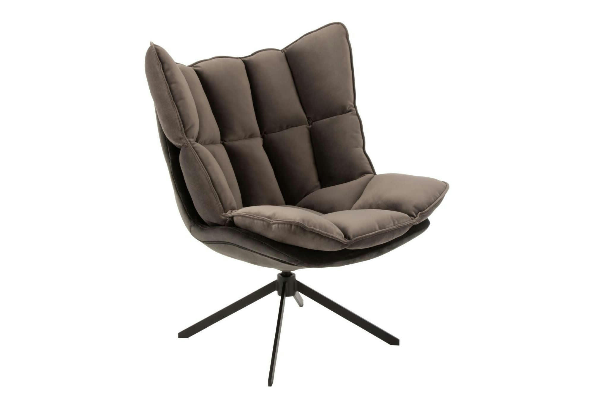 FENIX - Fauteuil de relaxation en tissu gris