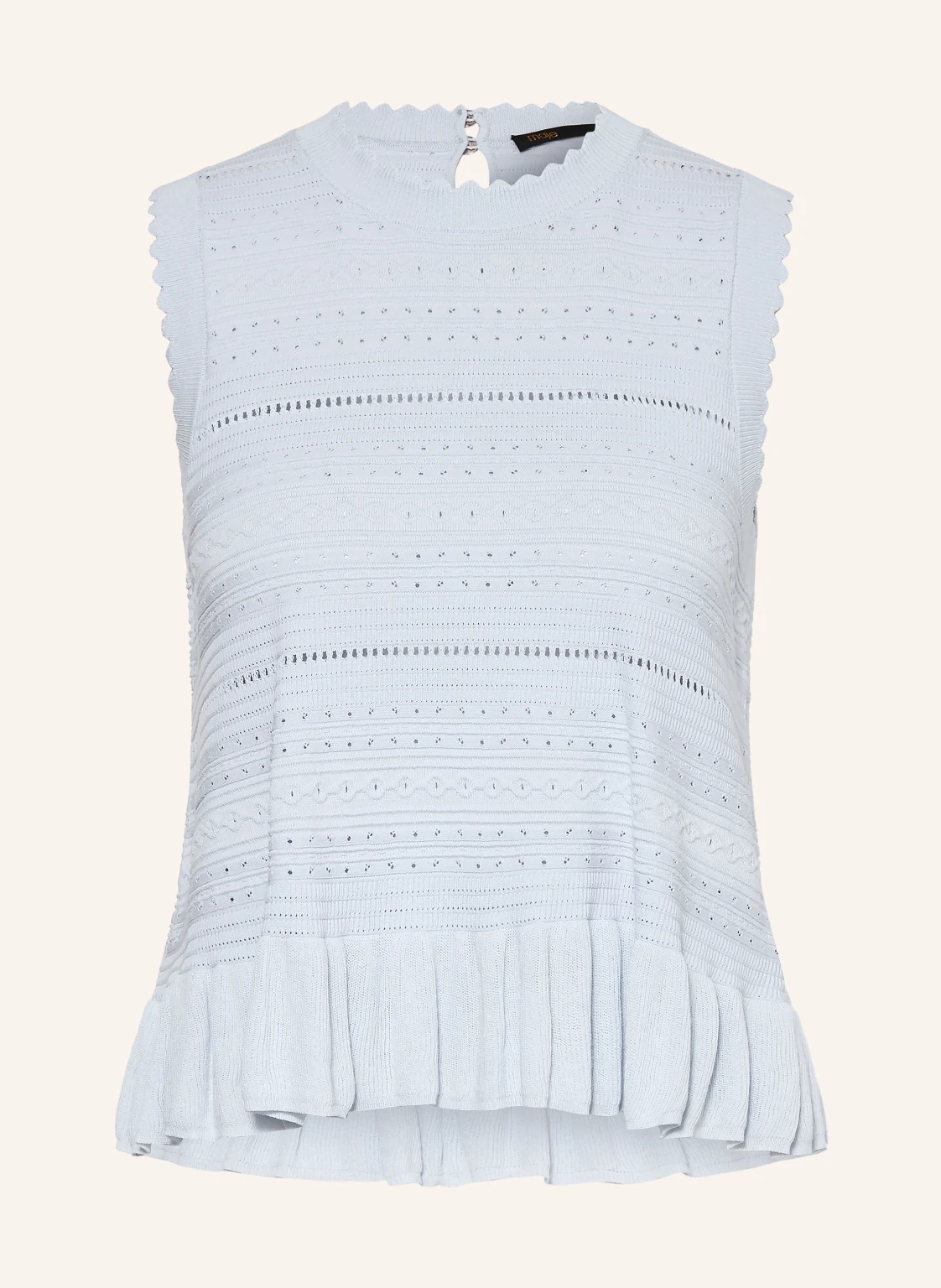 maje Stricktop mit Volants