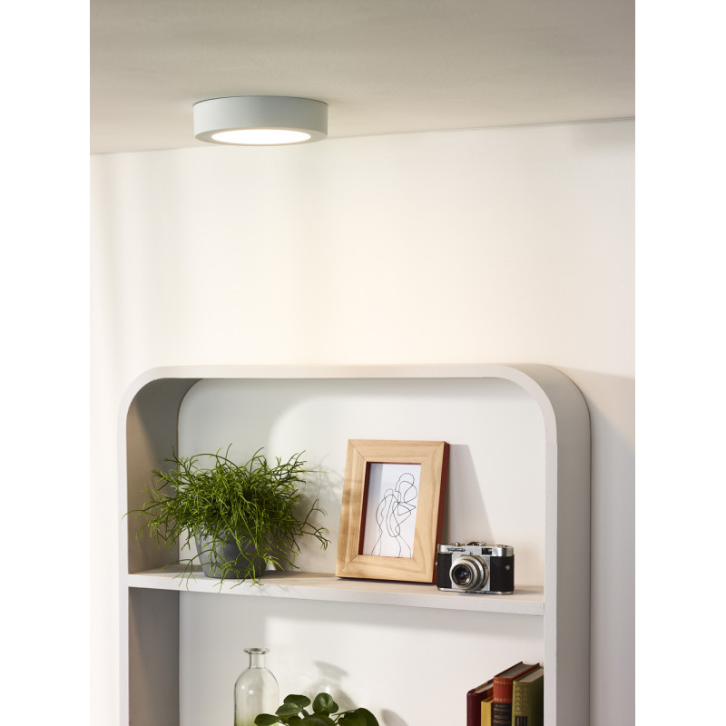 Plafonnier LED pour salle de bain Brice rond blanc 686 lm 12 W LUCIDE