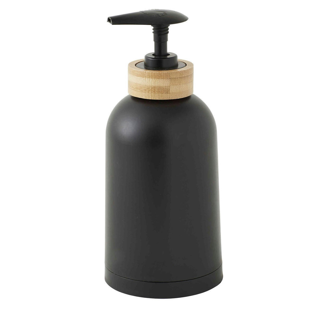 PRIMA - Distributeur de savon en plastique et bambou noir
