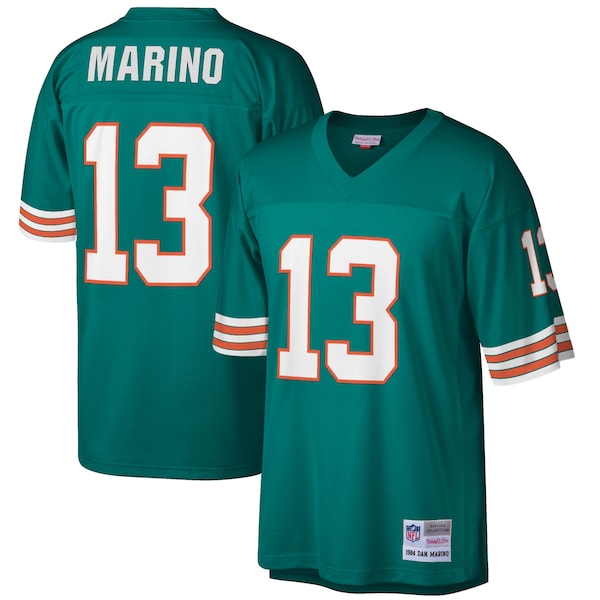 Dan Marino Miami Dolphins Big & Tall 1984 Retired Player Replica Jersey - Aqua