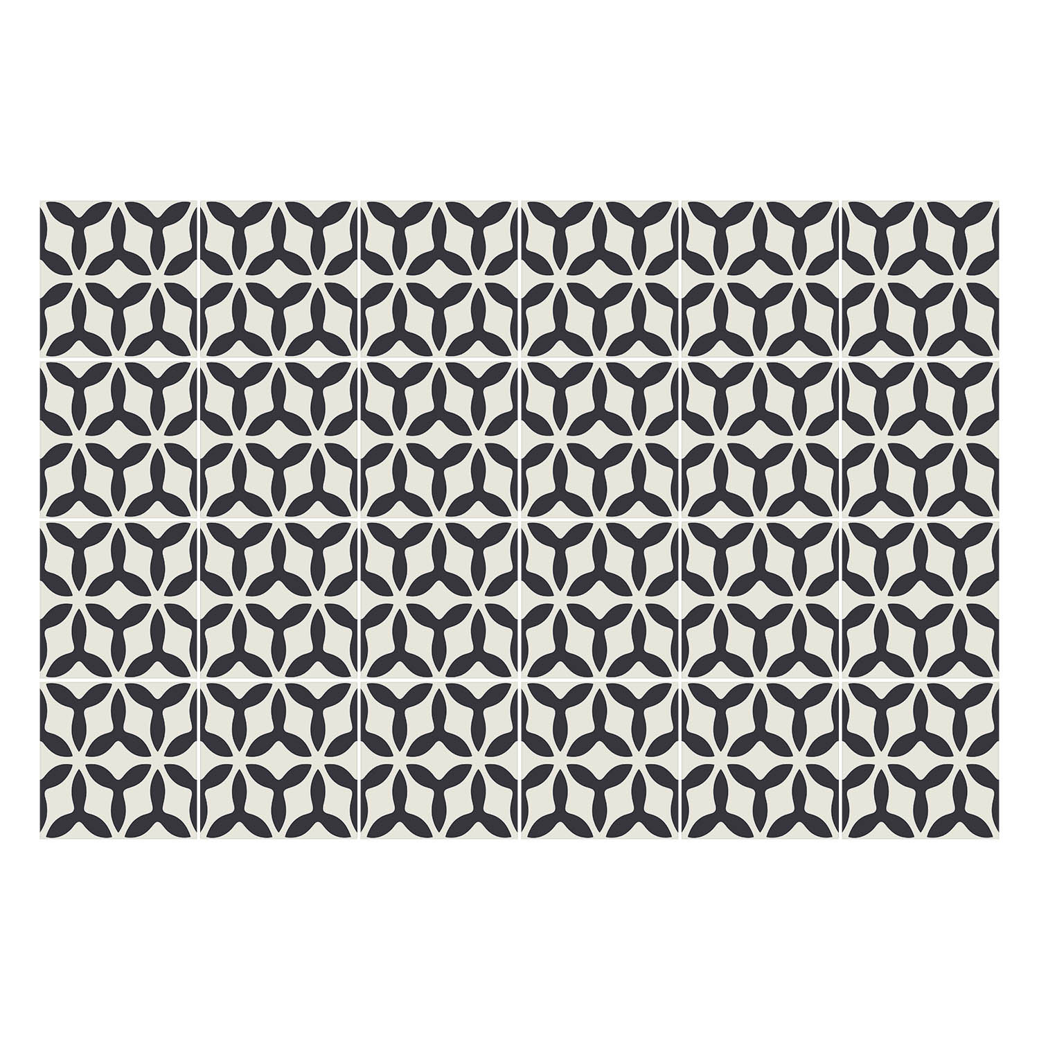 Naklejki na kafelki 10x10 cm Geometria symetryczna 24 szt.