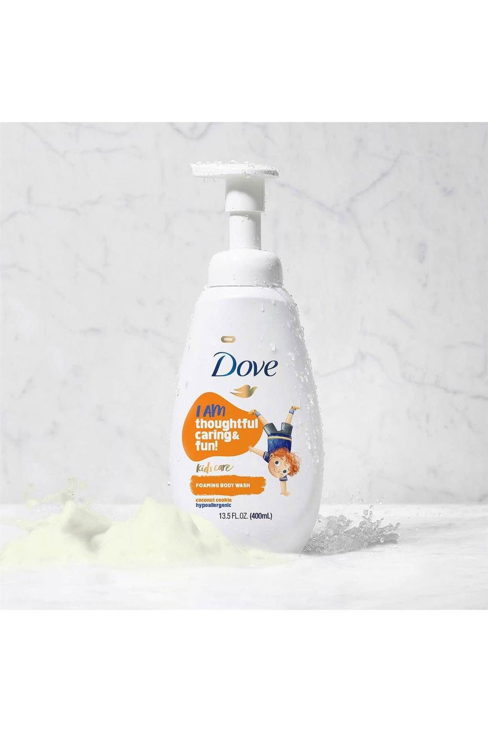 Dove Care Hypoallergenic Skin Care Foaming 'Body Wash', 3x 400ml