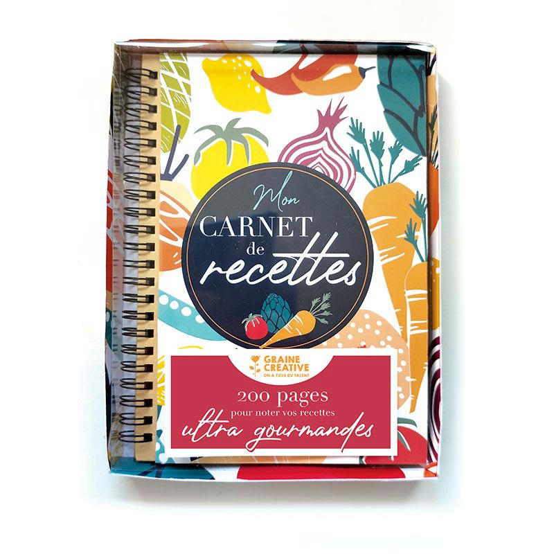 RECETTES - Coffret mon carnet de recettes gourmandes