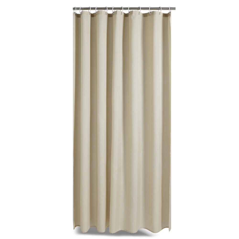 Rideau de douche effet lin 180x200cm polyester beige