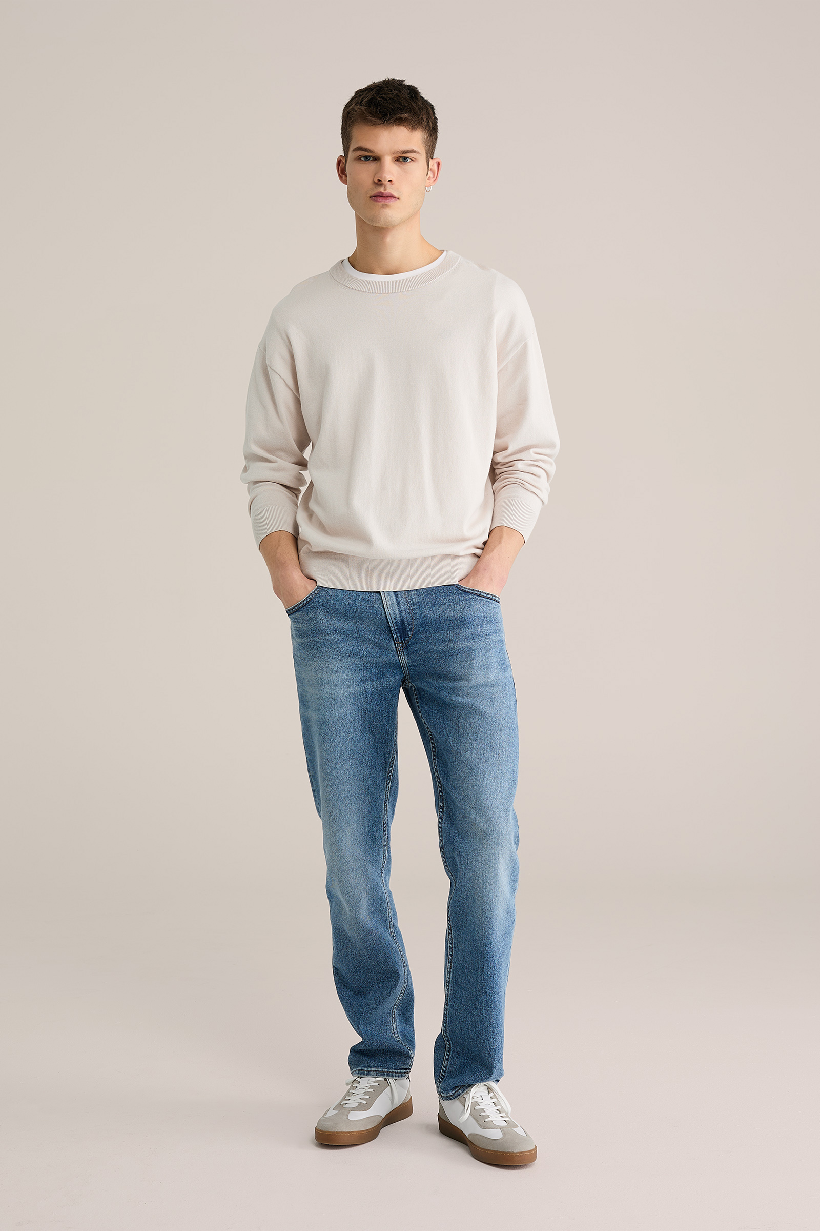 Heren slim fit comfort jeans