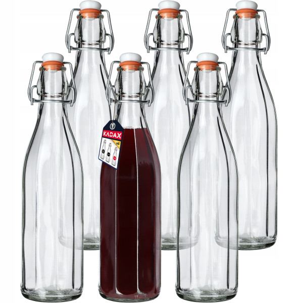 KADAX Butelka z korkiem 500 ml, 6 szt.