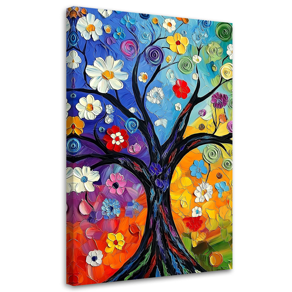 Feeby Obraz na płótnie, Kolorowe Drzewo Życia 40x60
