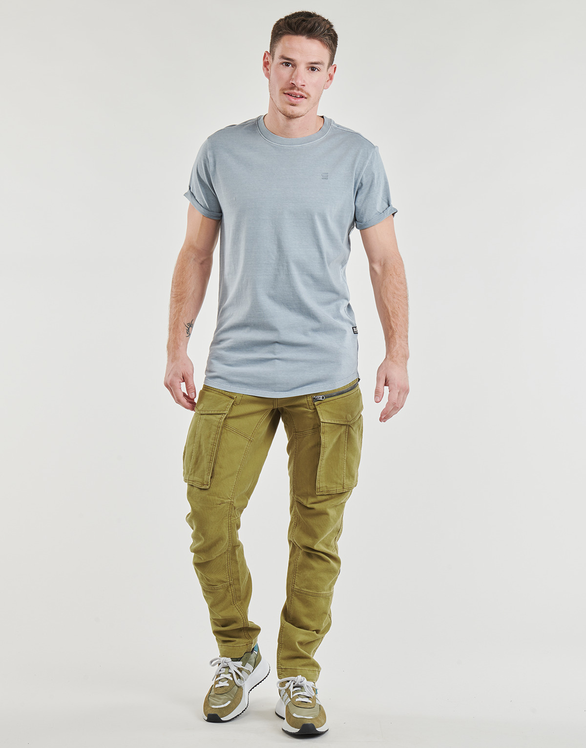 G-Star Raw - ROVIC ZIP 3D REGULAR TAPERED - Kaki