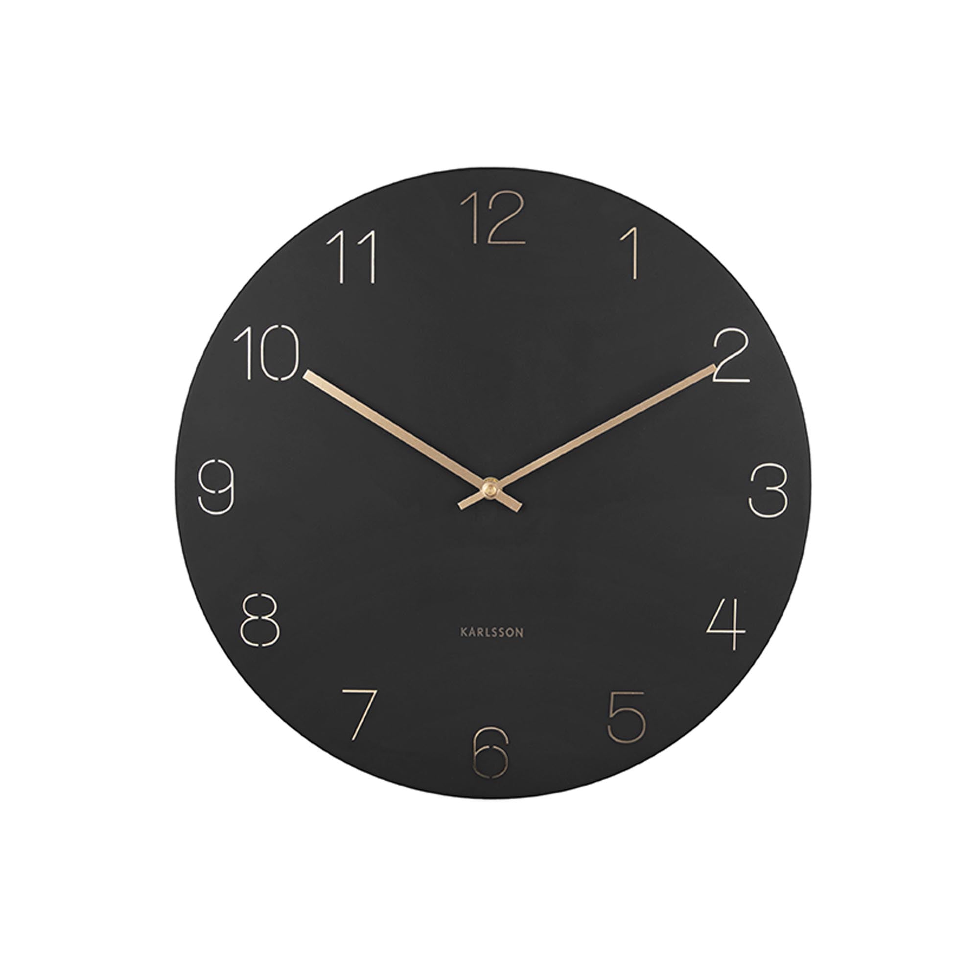 Karlsson wandklok Charm - zwart - Ø40cm