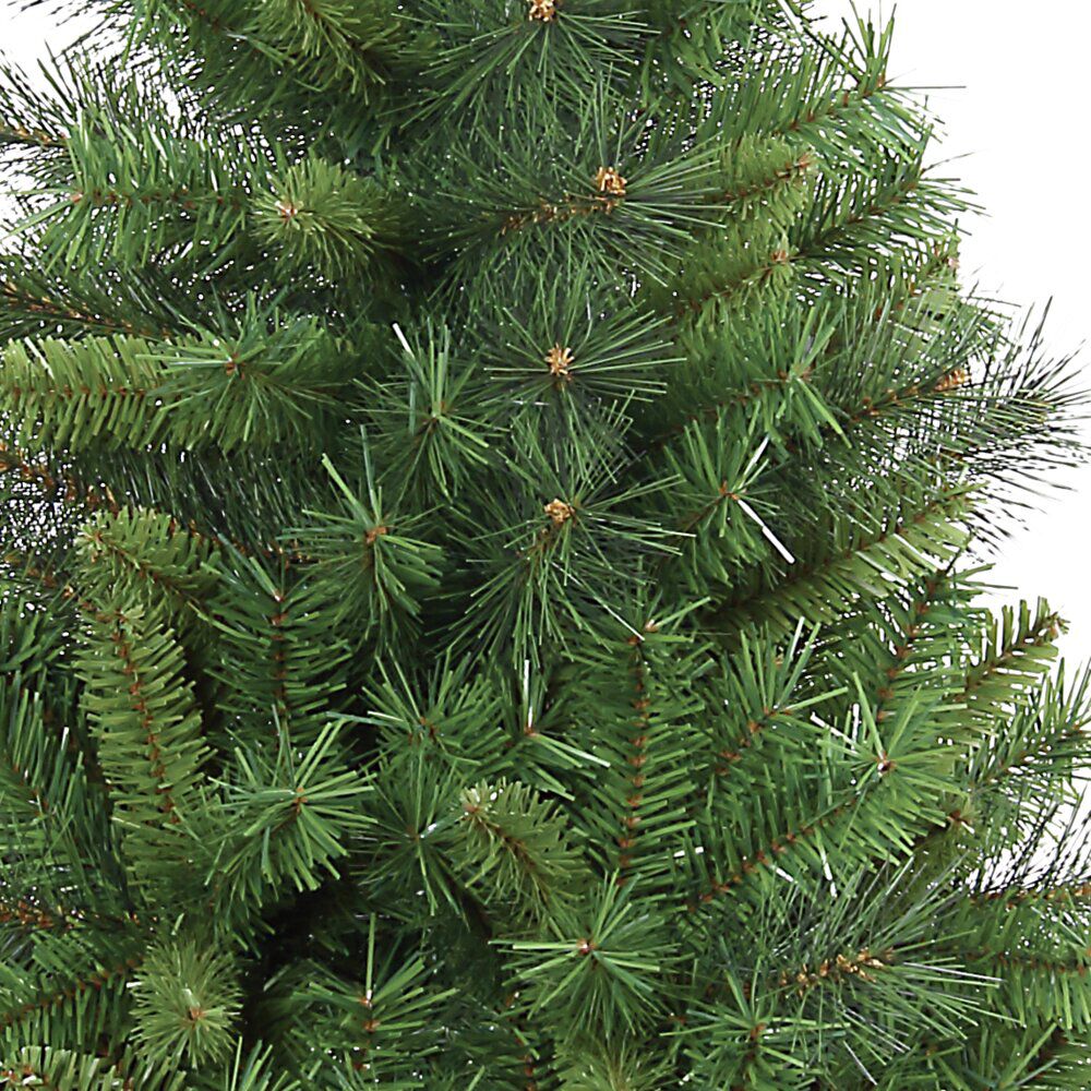Sapin de No&euml;l artificiel pied bois H120 cm 228 branches vert