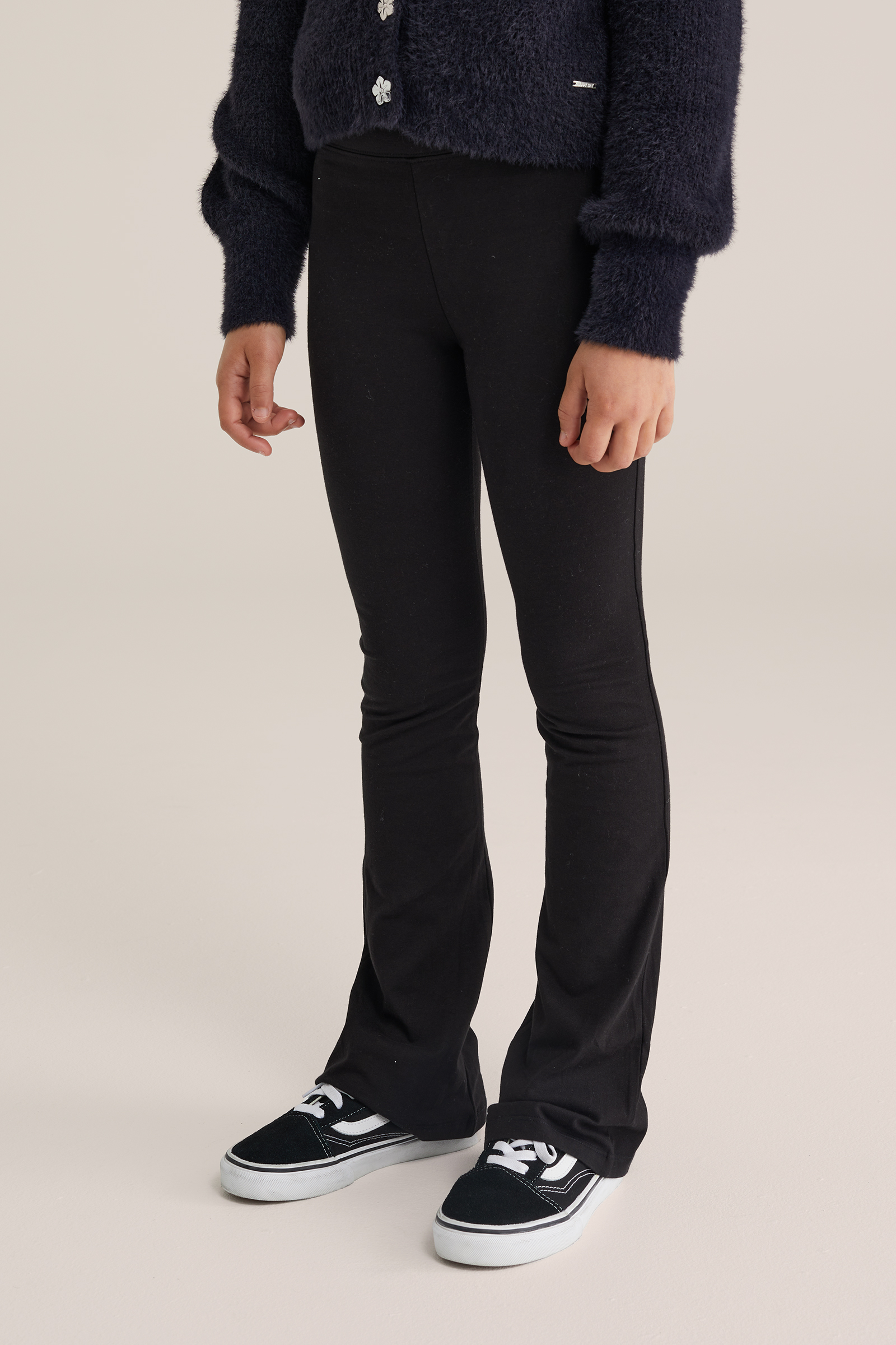 Meisjes flared legging, 2-pack