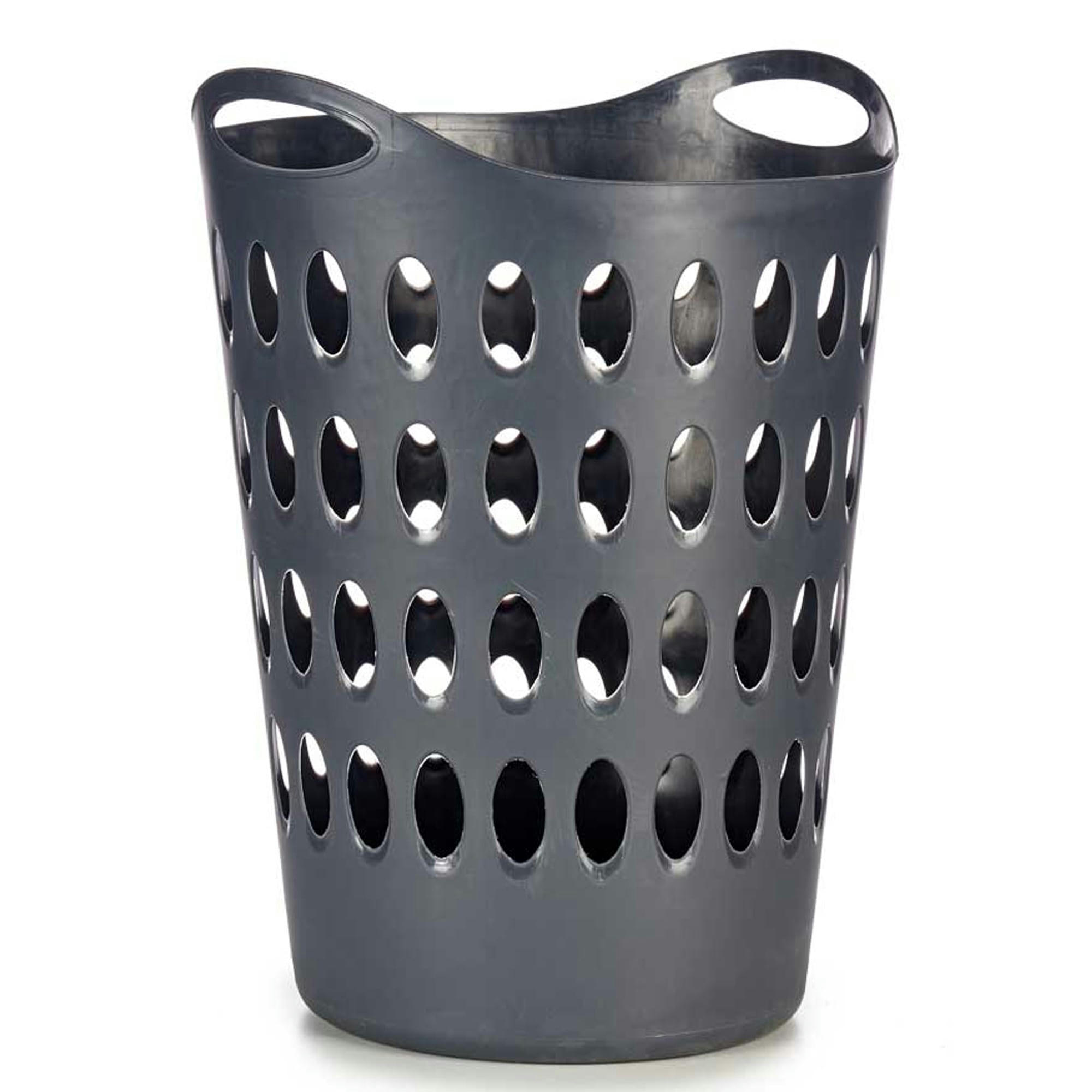 - Panier à linge buanderie plastique noir 50L