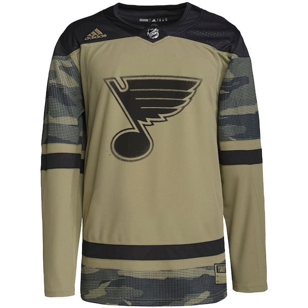 St. Louis Blues adidas Military Appreciation Team Authentic Custom Practice Jersey - Camo