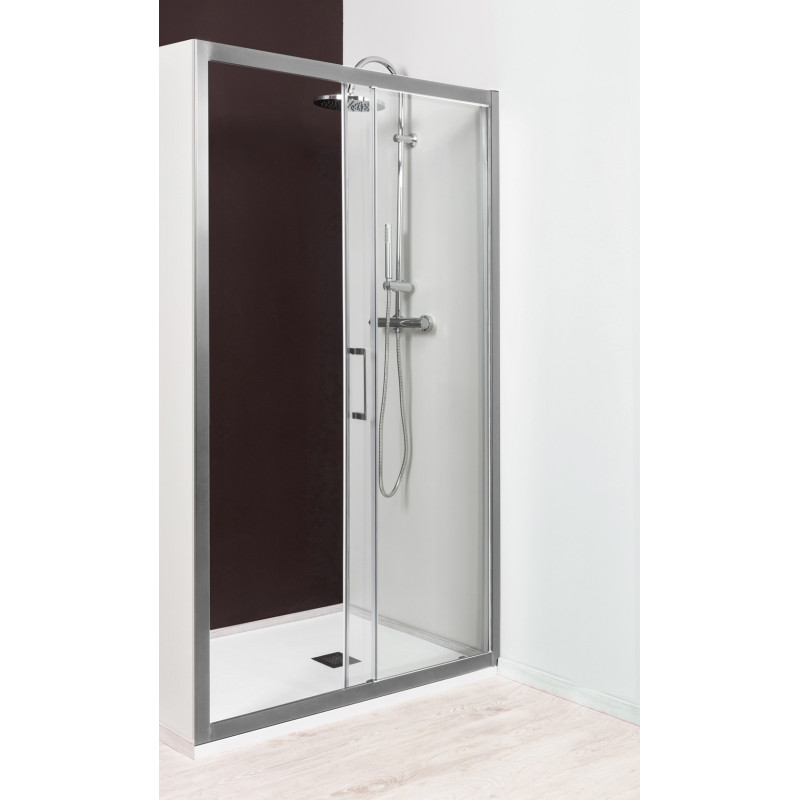 Porte de douche coulissante chrome Napa 120 x 195 cm ONDÉE
