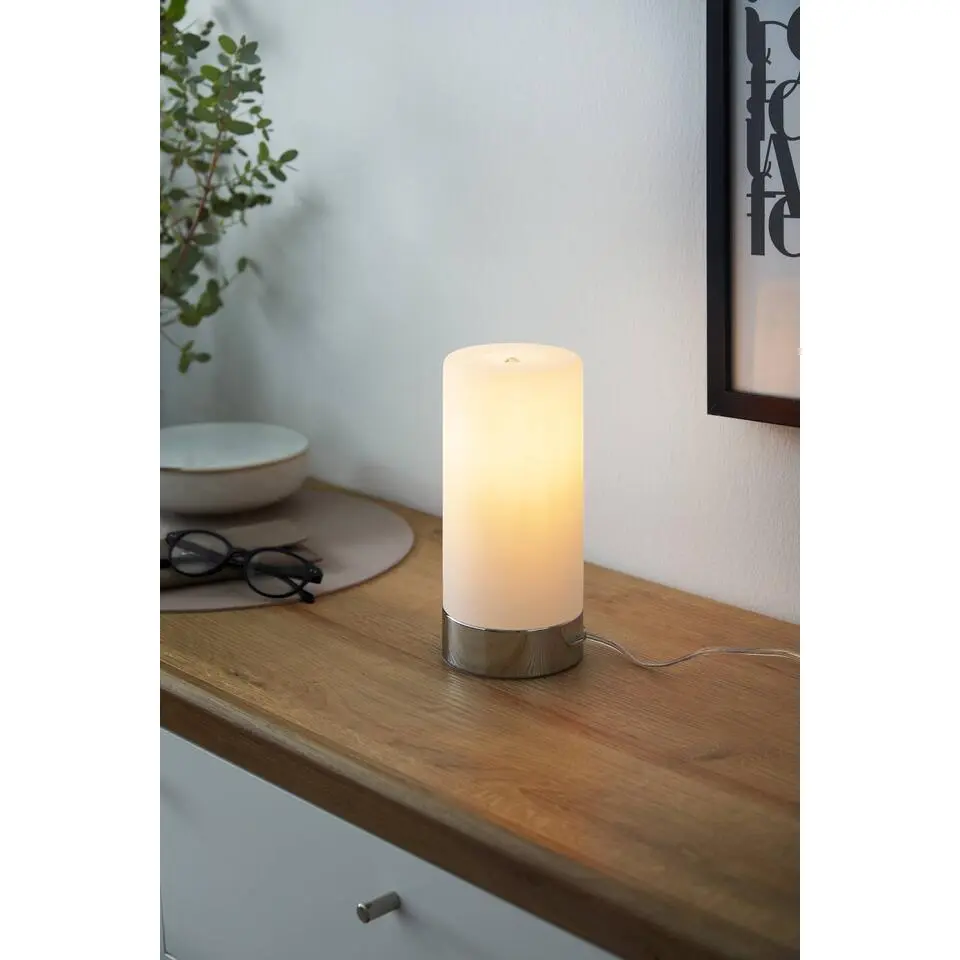 EGLO Damasco 1 Tafellamp - E27 - 10 cm - Chroom