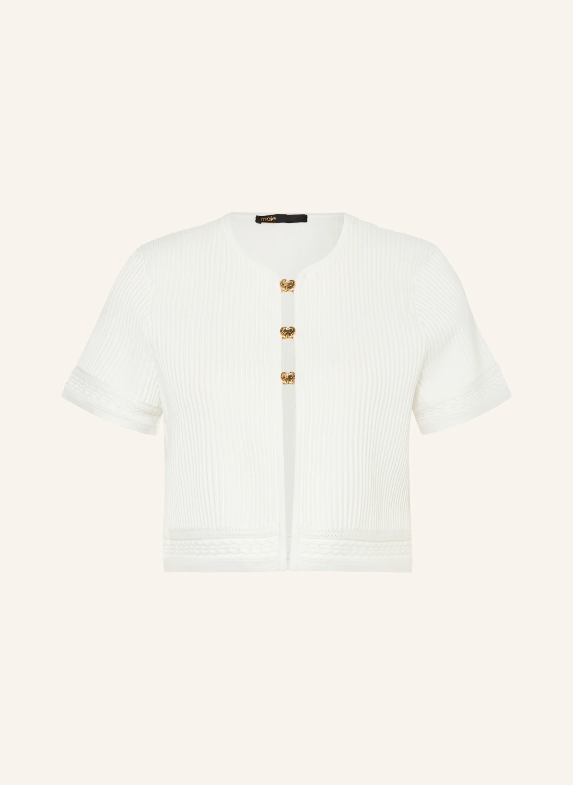 maje Cropped-Strickjacke