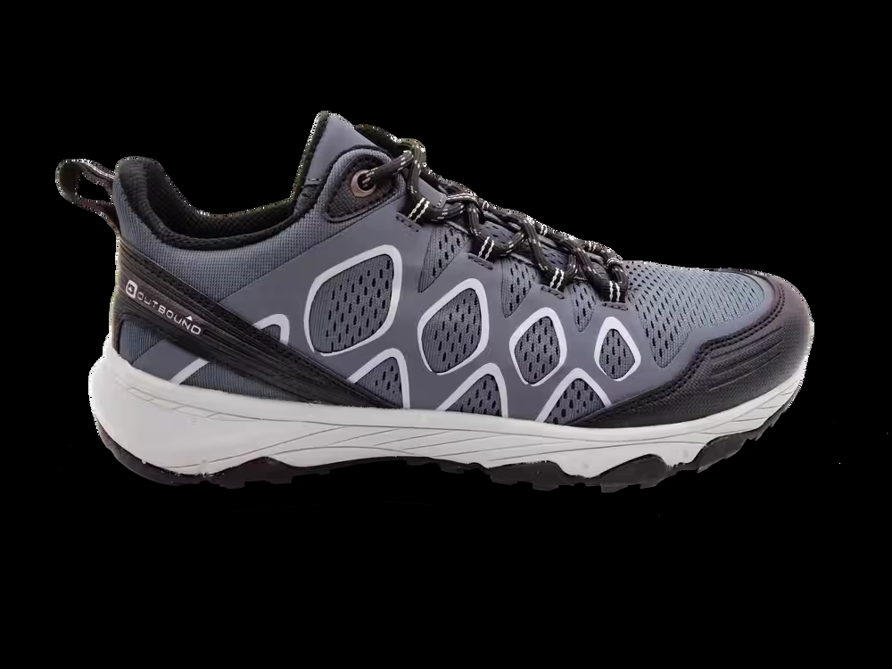 Outbound Men's Keld Low-Cut Lightweight Comfortable Hiking Boots, Charcoal