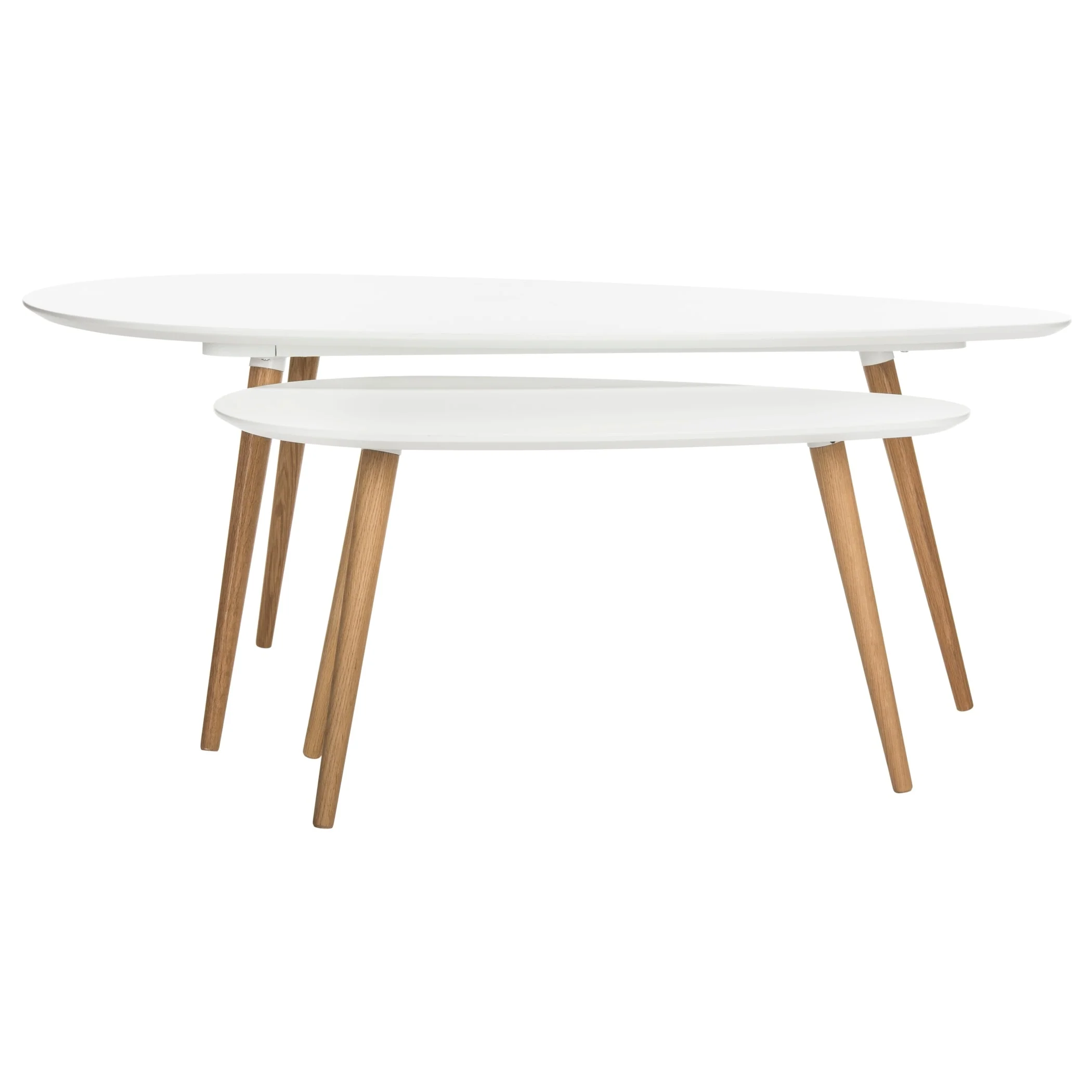 SAFAVIEH Saffron Spilt White Coffee Table - 46W x 26D x 18H