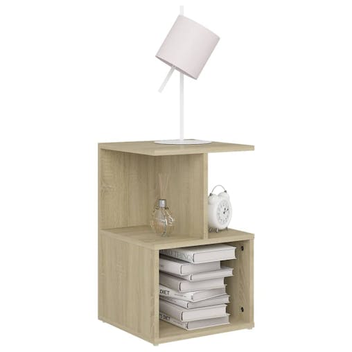 NNEVL Bedside Cabinets 2 pcs Sonoma Oak 35x35x55 cm Chipboard