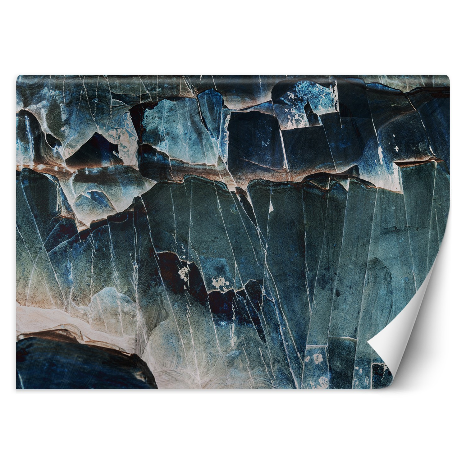 Feeby Fototapeta, Szkło błękitna abstrakcja 150x105