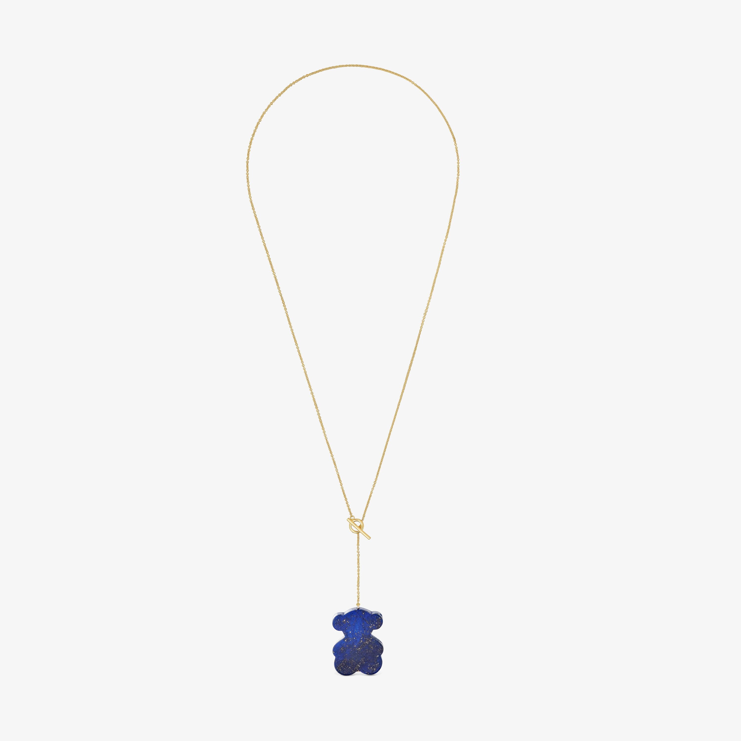 Collar corto oso de oro y lapislázuli TOUS 1950