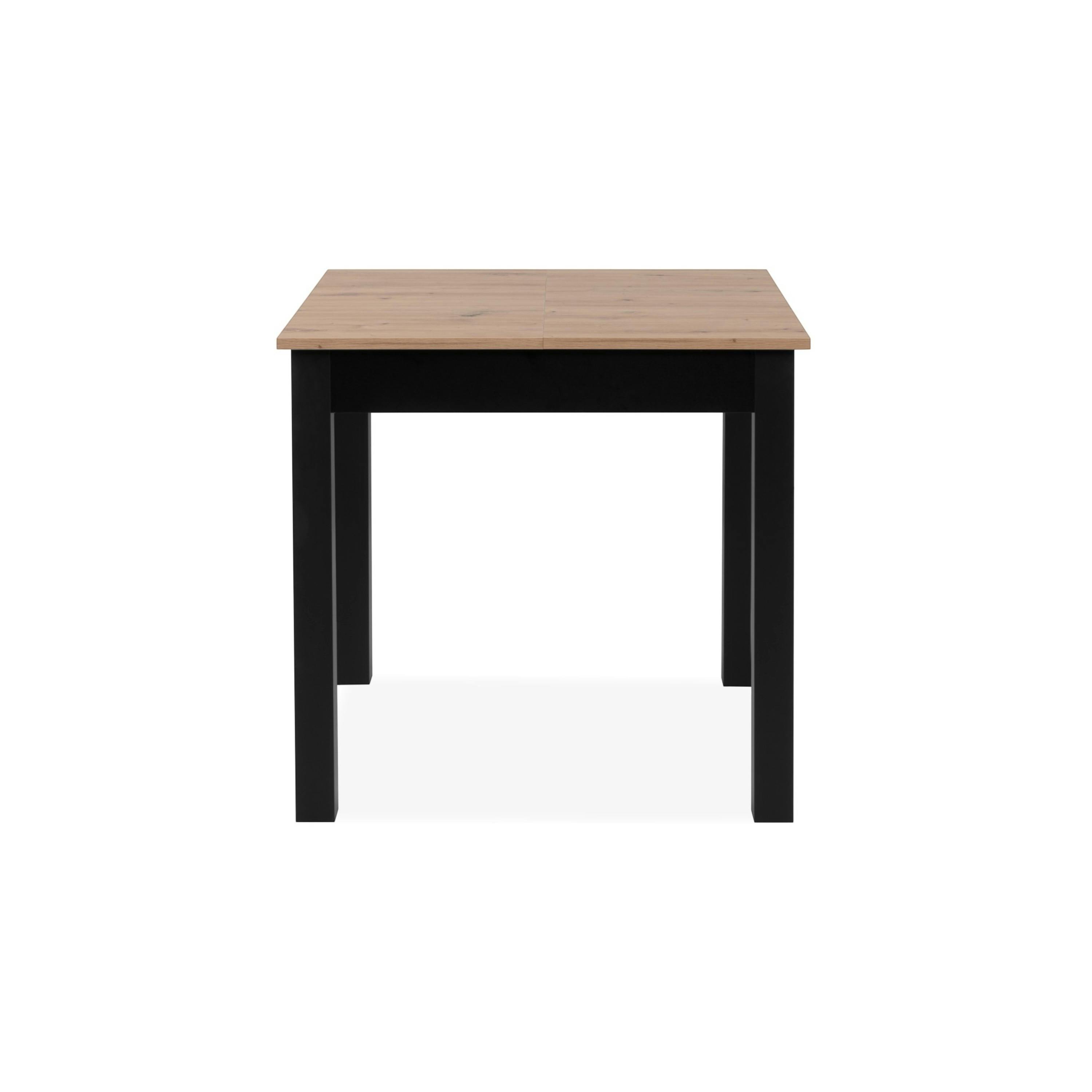 Table carrée extensible esprit bistrot 80-120 cm ALVA