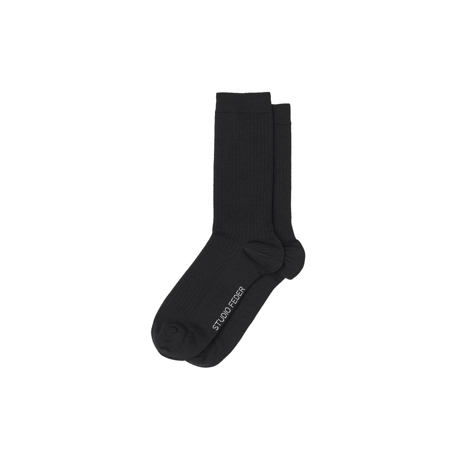 Minna uld sok, black
