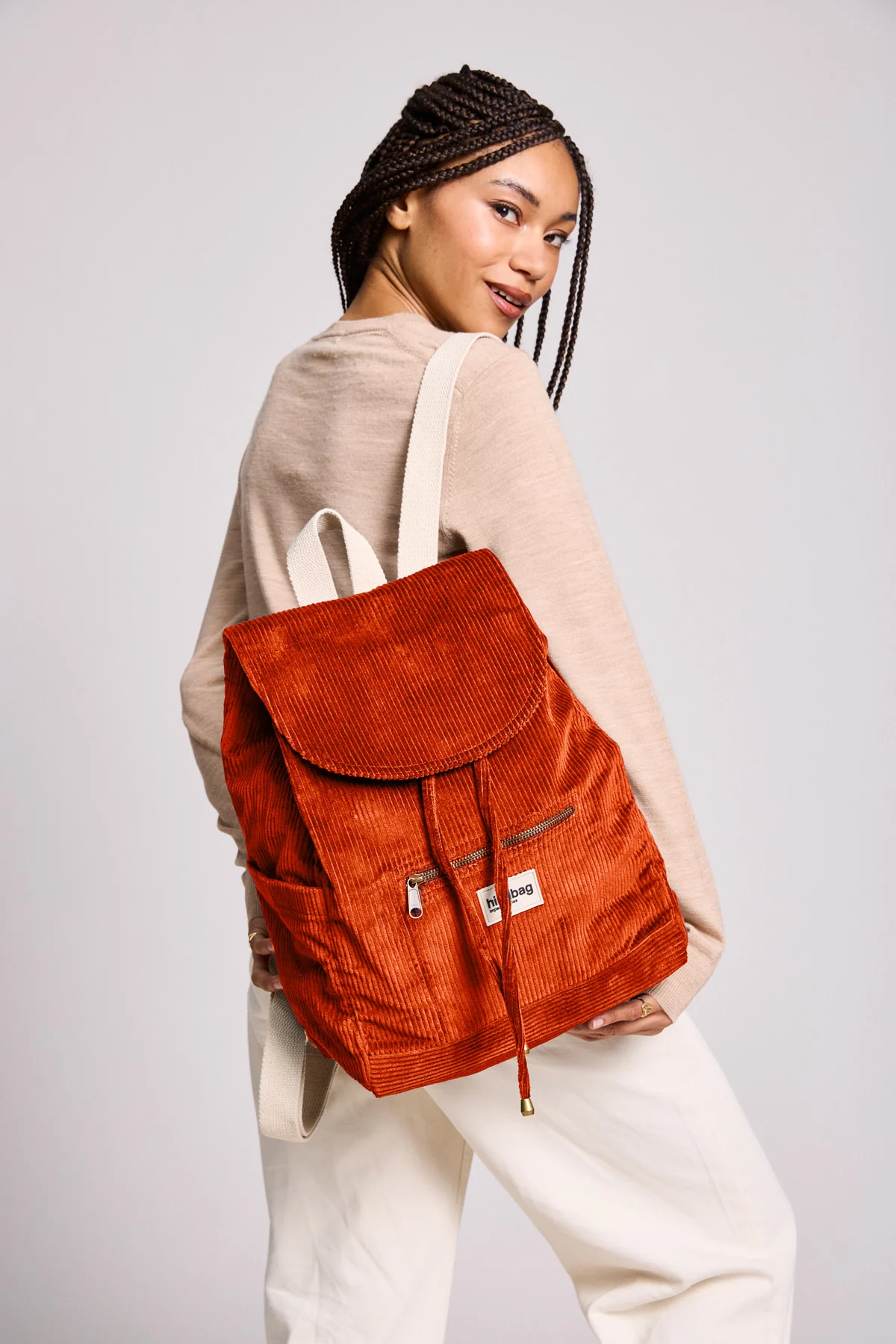 Sac à dos Eliot Velours Brique