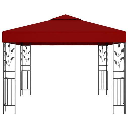 NNEVL Gazebo 3x3 m Wine Red