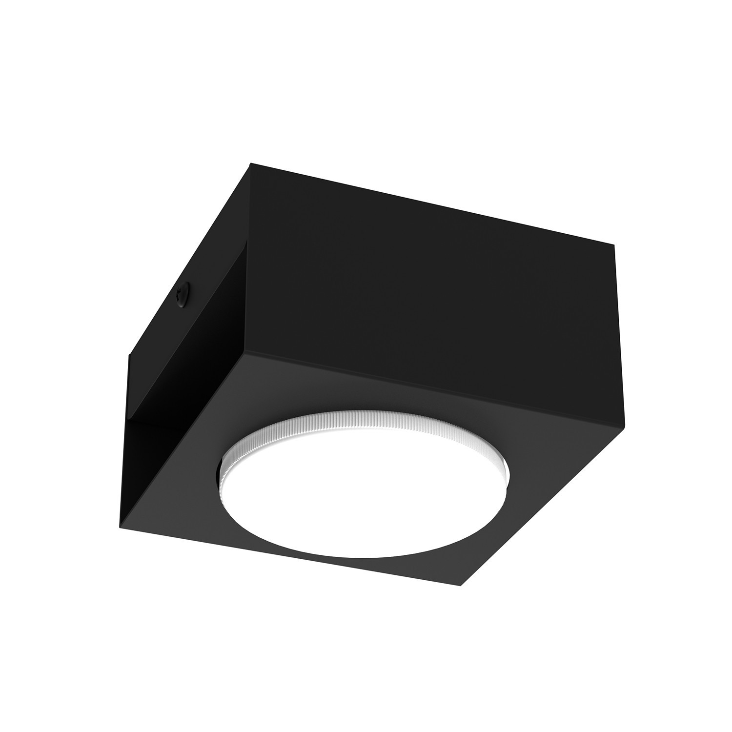 Spot reflektor kwadratowy czarny mat Ebru 1xGX53x15W IP20 Luminex