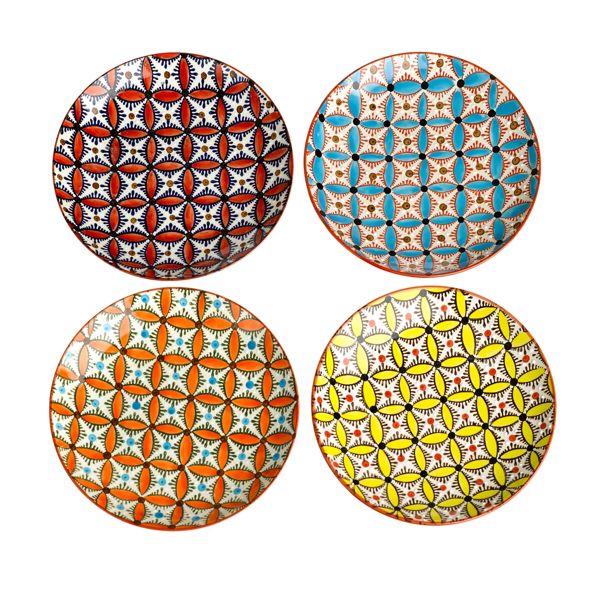 POLSPOTTEN - Hippy Teller Ø 20 cm, verschiedene Farben (4er-Set)