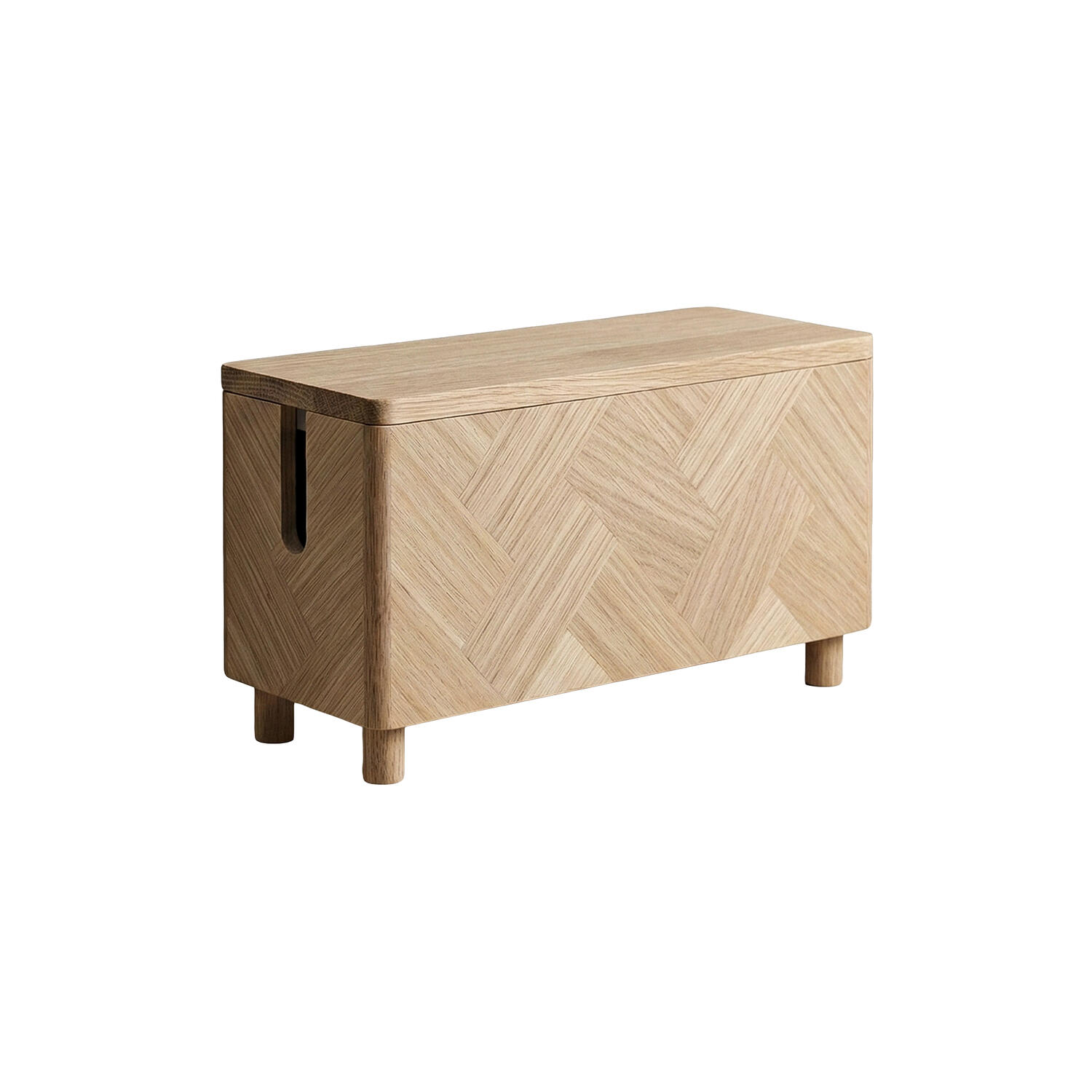 Cablebox Herringbone, oak
