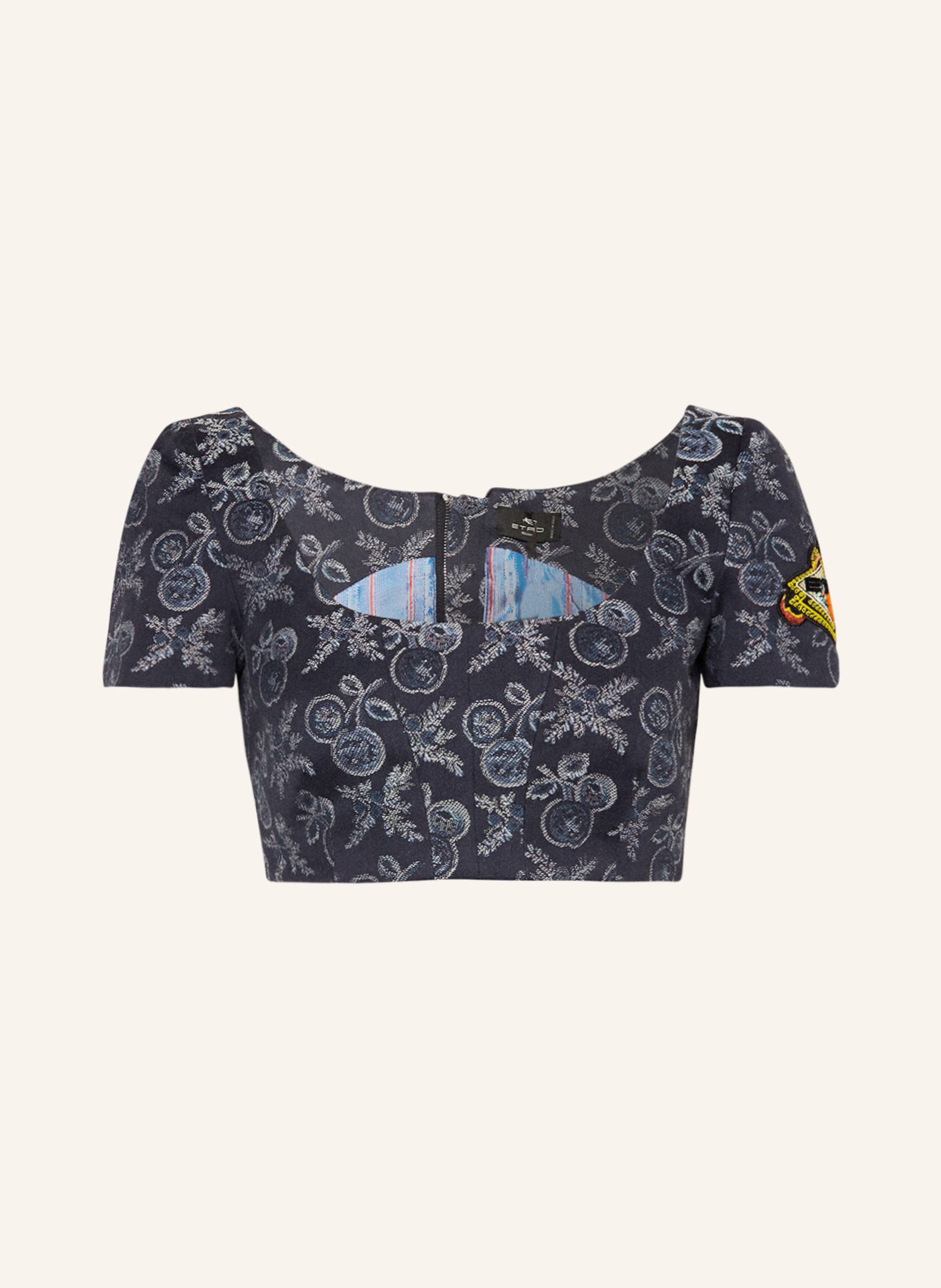 ETRO Cropped-Shirt mit Pailletten