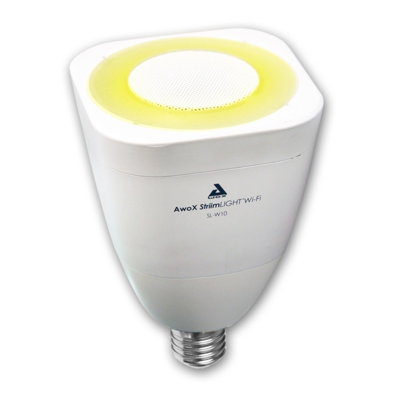 Ampoule LED connectée avec enceinte intégrée E27 420 lm 7 W AWOX