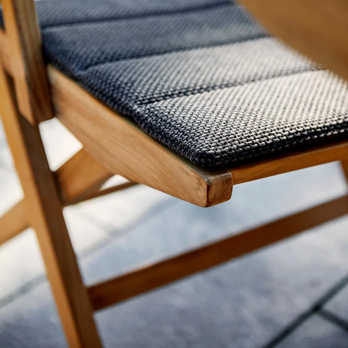 Cane-line - Sitz- und Rückenkissen für Flip Klappstuhl Outdoor, grau